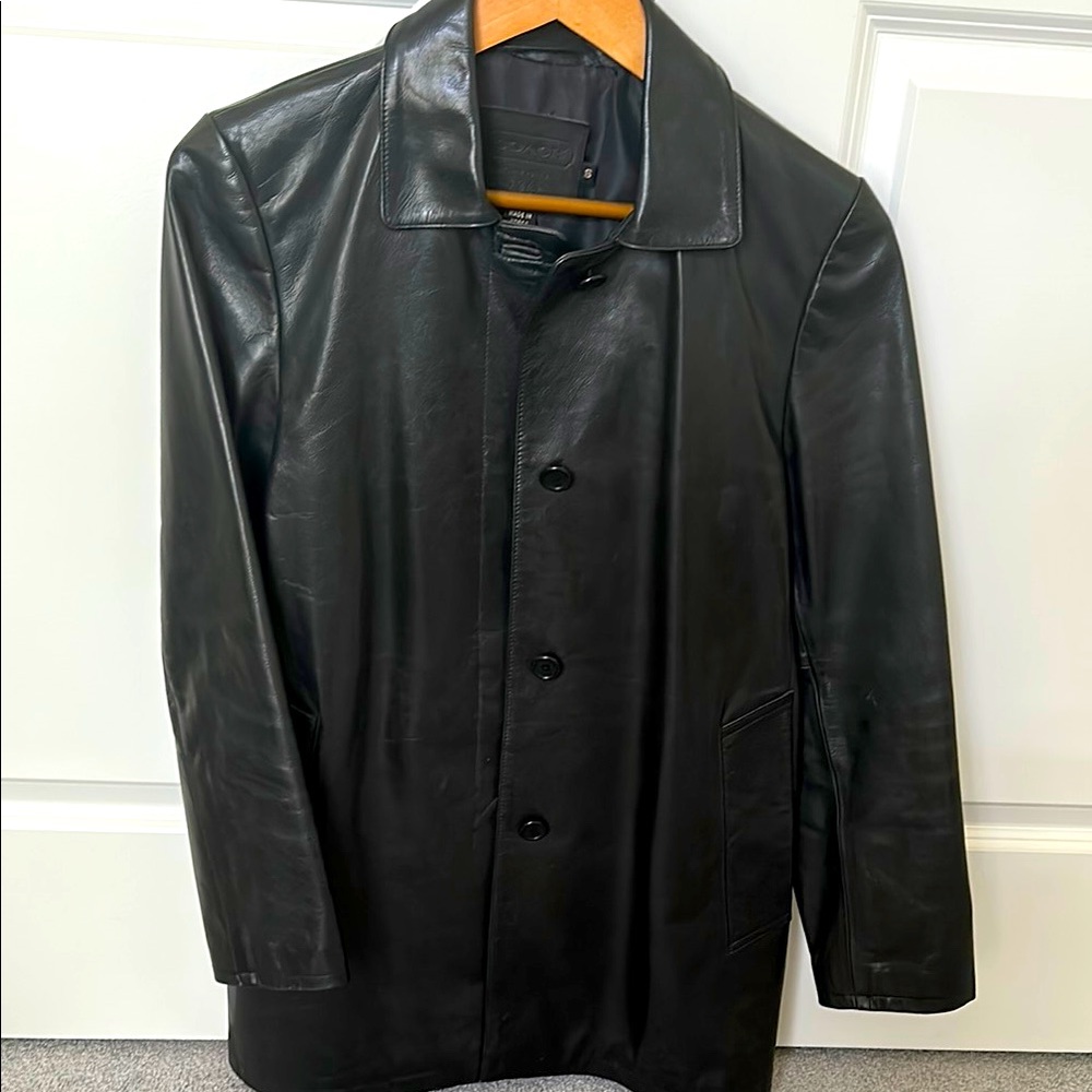 Women’s deep brown Coach Leather Jacket